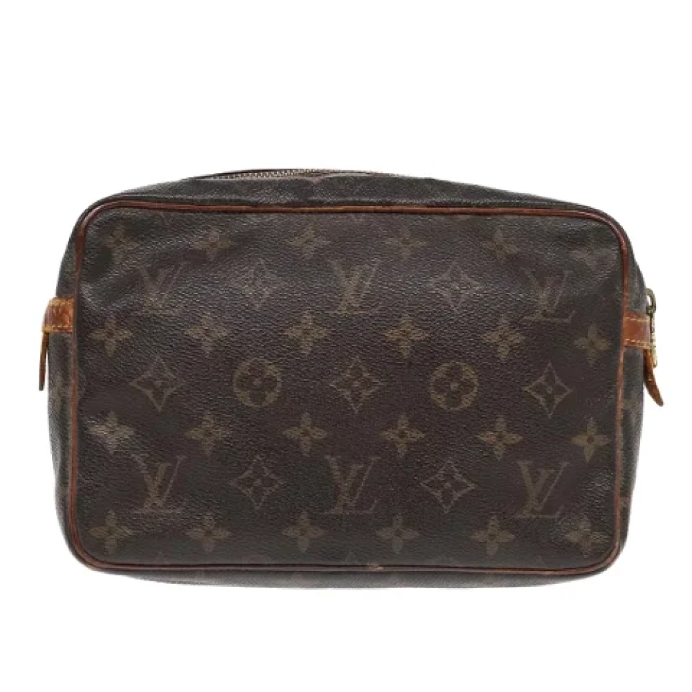 Louis Vuitton Vintage Pre-owned Canvas clutches Brown Dames