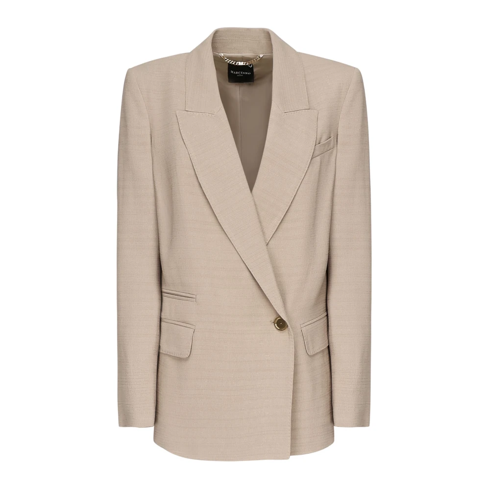 Guess - Jackets > Blazers - Beige - Guess - Modalova