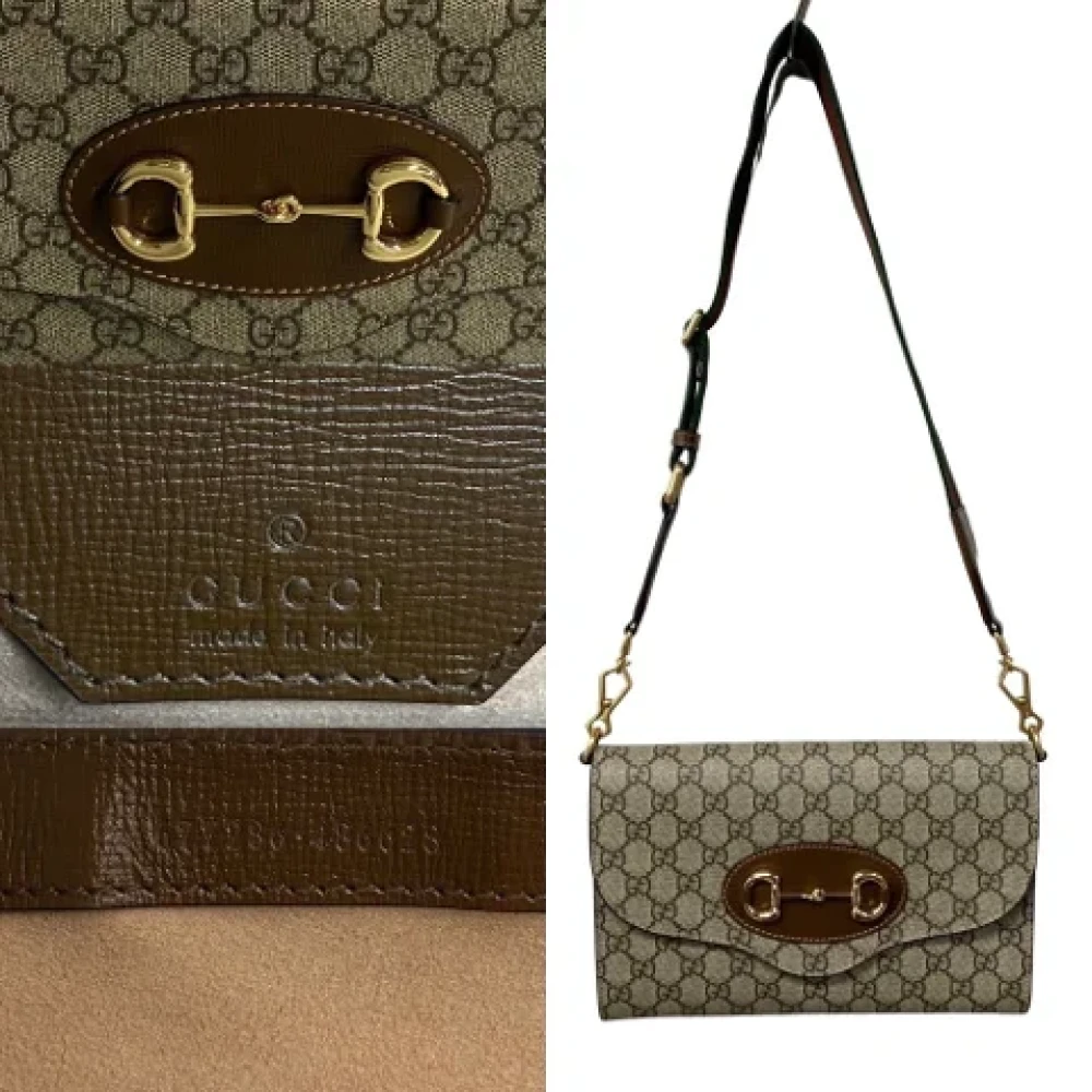 Gucci Vintage Pre-owned Leather shoulder-bags Brown Dames