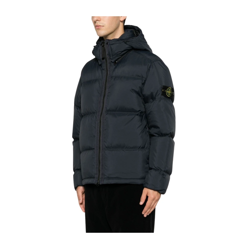 Stone Island Blue Winter Jackets, Male, 2XL, Jackets