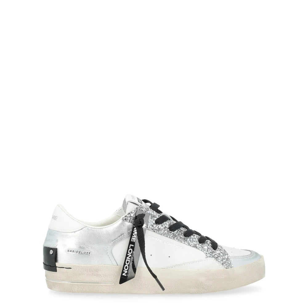 Crime London Sk8 Deluxe Glam Dames Schoenen Wit