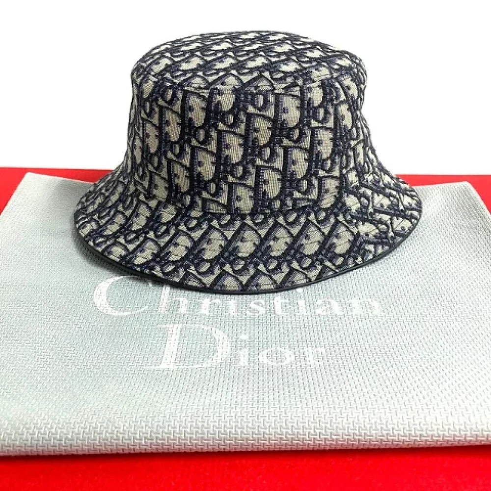 Dior Vintage Pre-owned Cotton hats Black Dames