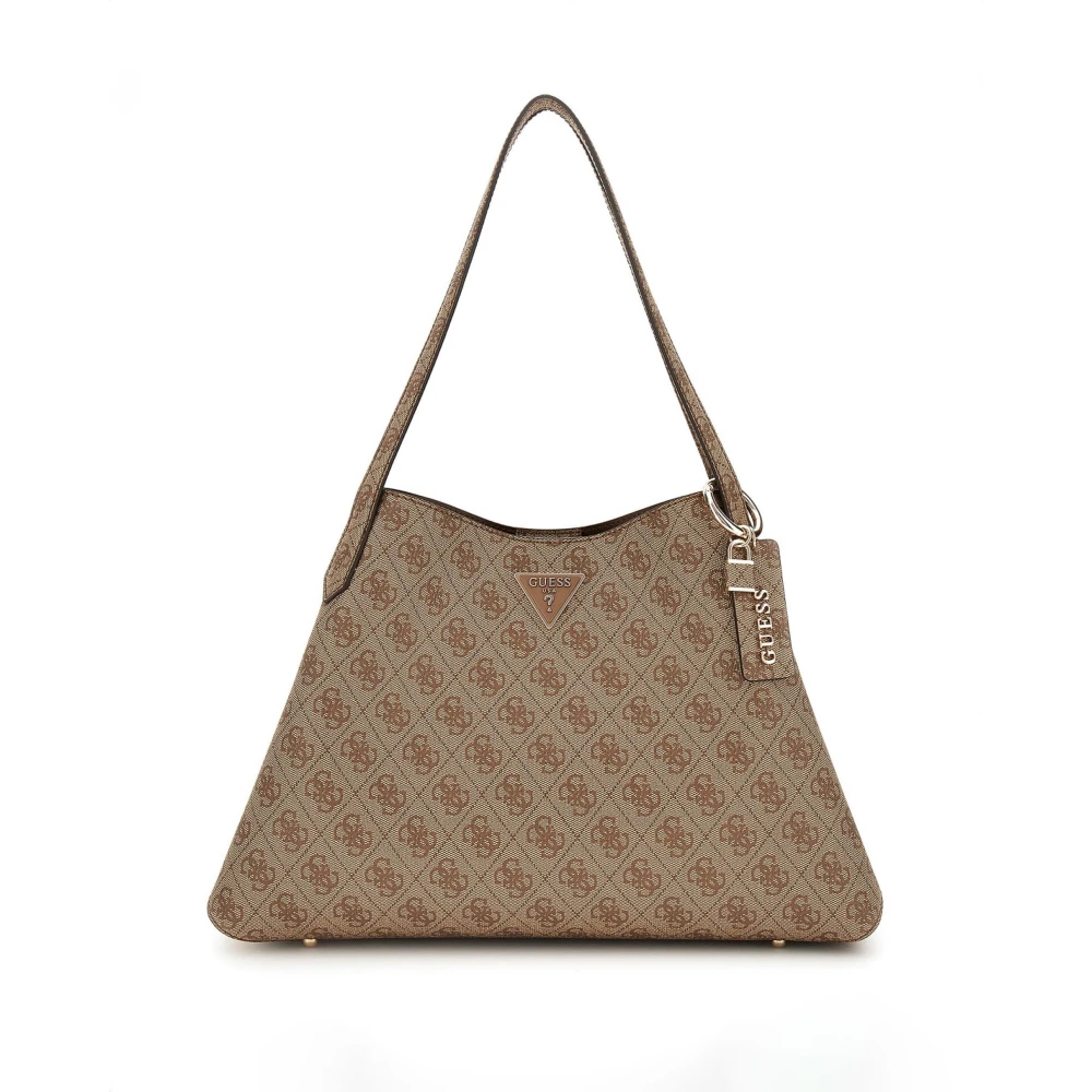 Guess Latte Logo Schoudertas Nolana Model Brown Dames