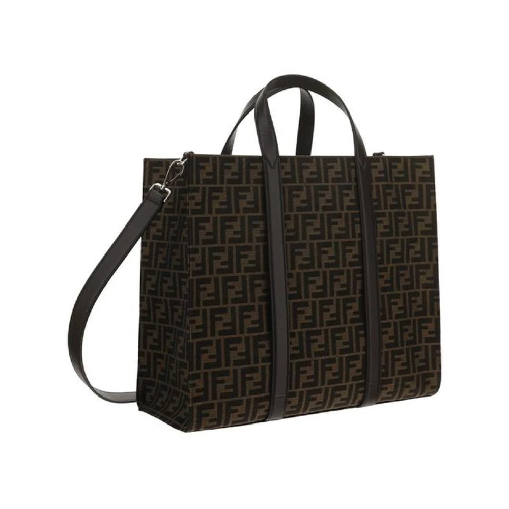 Fendi Iconische FF Print Tote Handtas Brown Heren