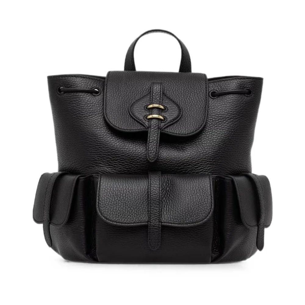 Coccinelle Handbag Grained Leather - Female - Backpacks - Black - One Size - Bags
