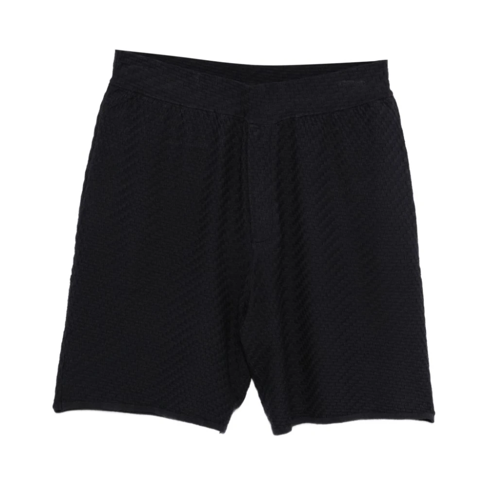 Emporio Armani Herren Schwarz Shorts, K, Mgröße: