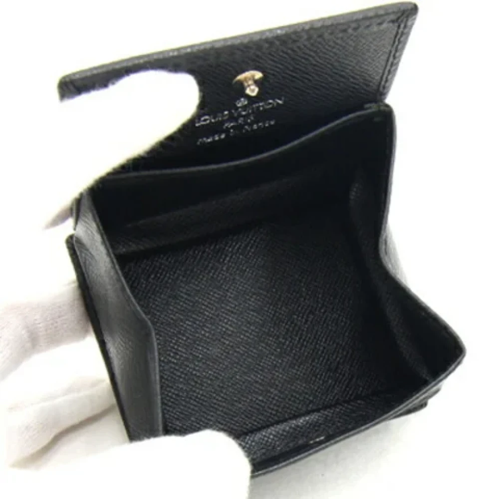 Louis Vuitton Vintage Pre-owned Leather wallets Black Heren