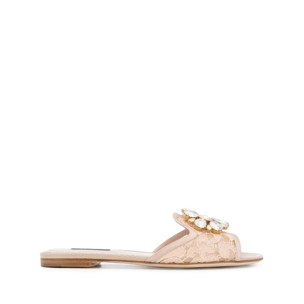 Dolce & Gabbana Women's Orange Sliders, 3 Uk, Stylish Summer Sandals