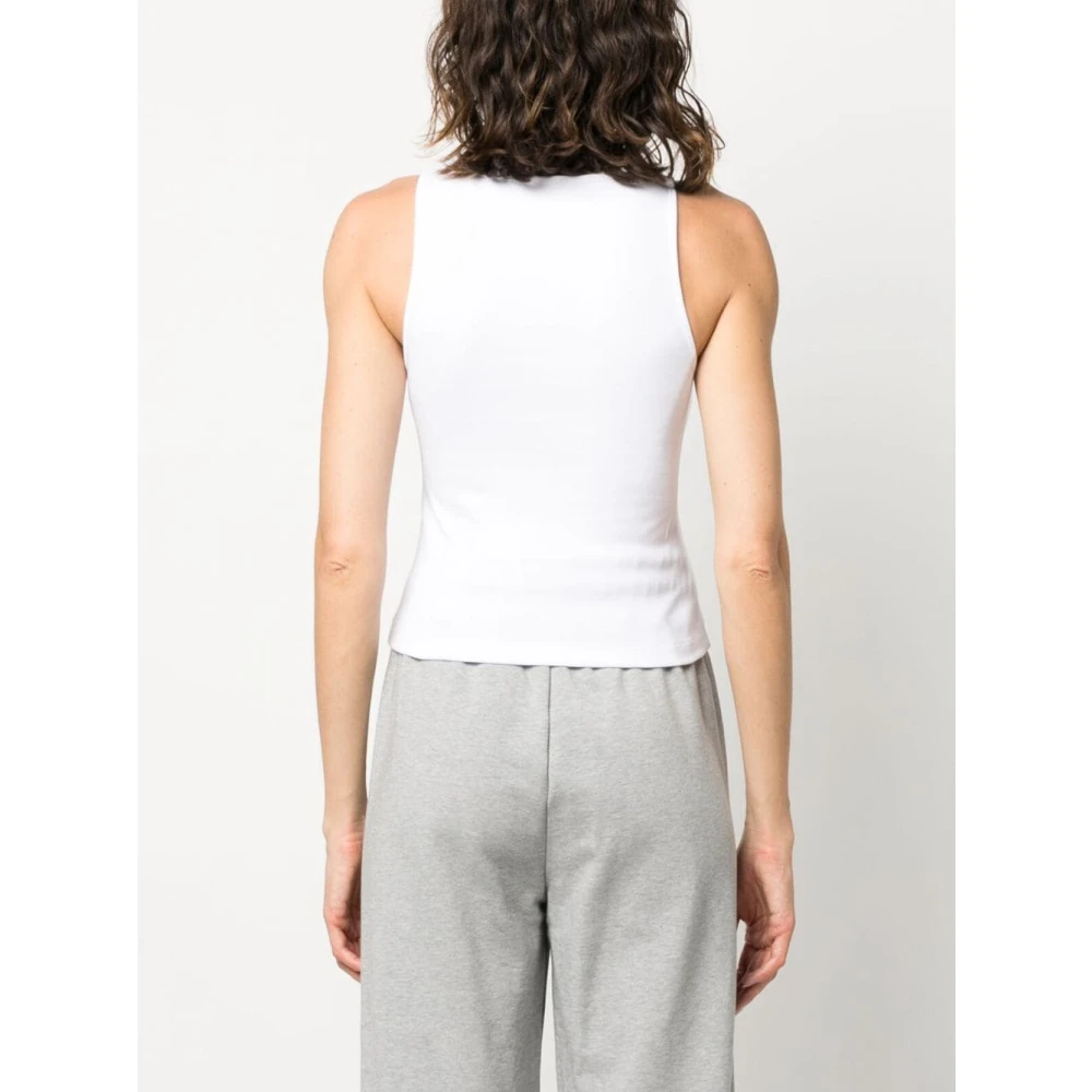 Gcds Casual Jersey Top White Dames
