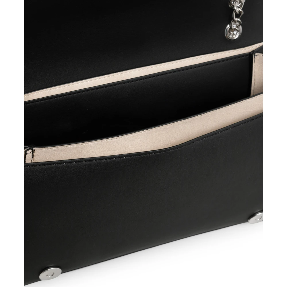 Love Moschino Schoudertas met Verstelbare Band en Magneetsluiting Black Dames