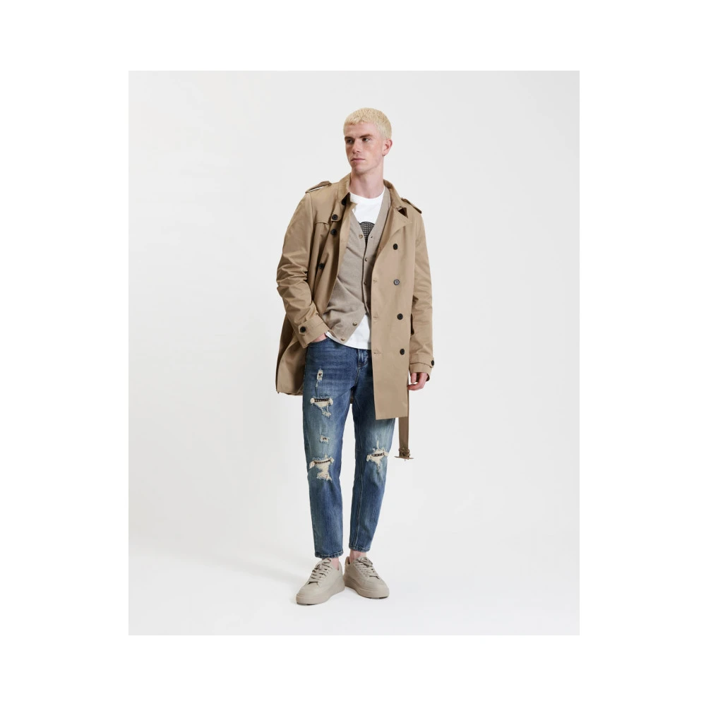 Gianni Lupo Kameel Winterjas Brown Heren
