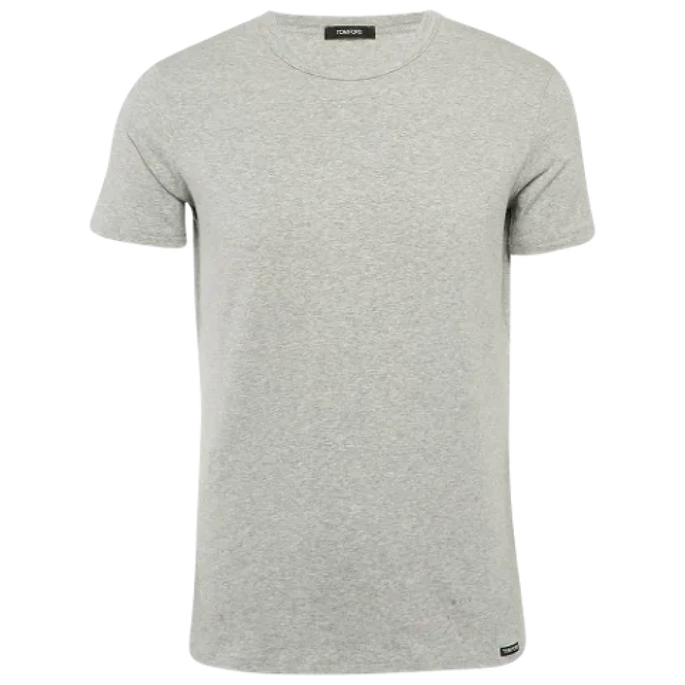 Tom Ford Pre-owned Fabric tops Gray Heren