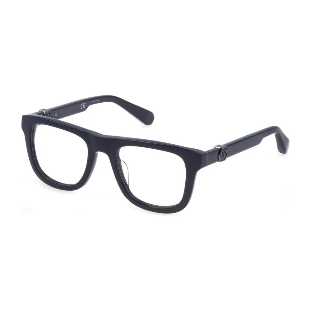 Philipp Plein Stijlvolle Blauwe Acetaatbril Blue Heren
