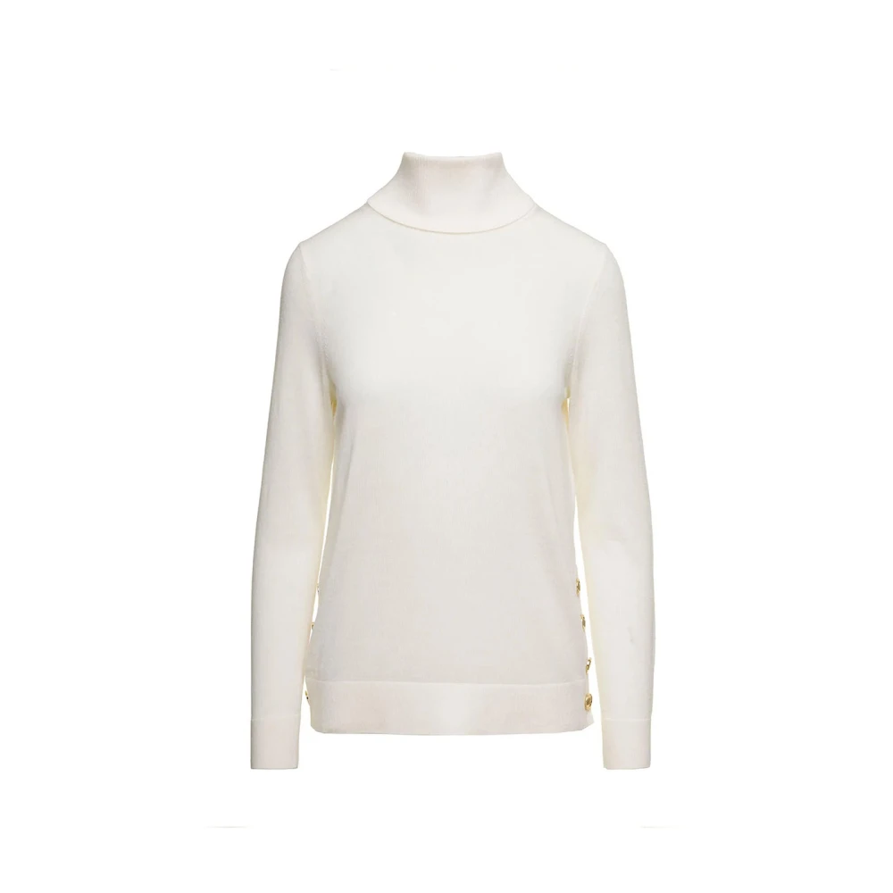 Michael Kors Women's White Turtleneck Jumper - Turtlenecks - S - Knitwear