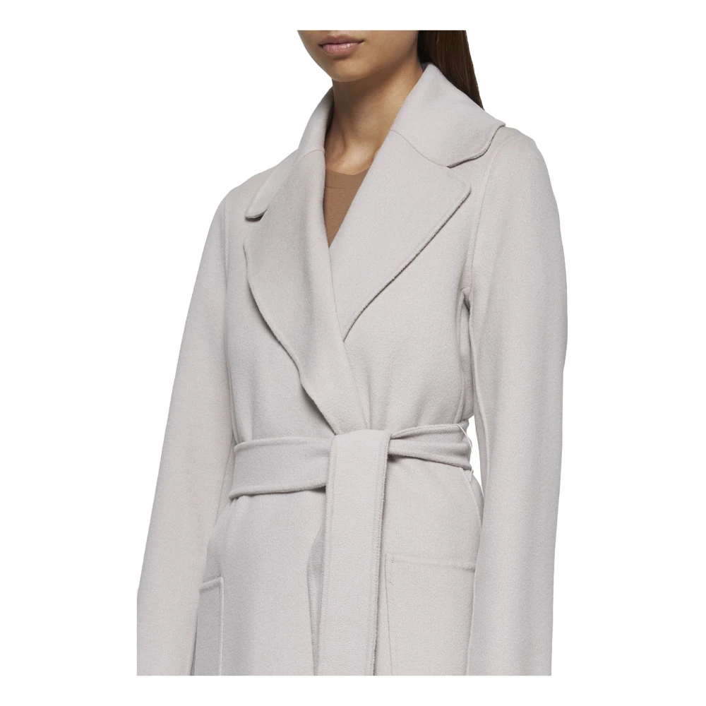Max Mara Elegante Beige Wollen Jas Beige Dames