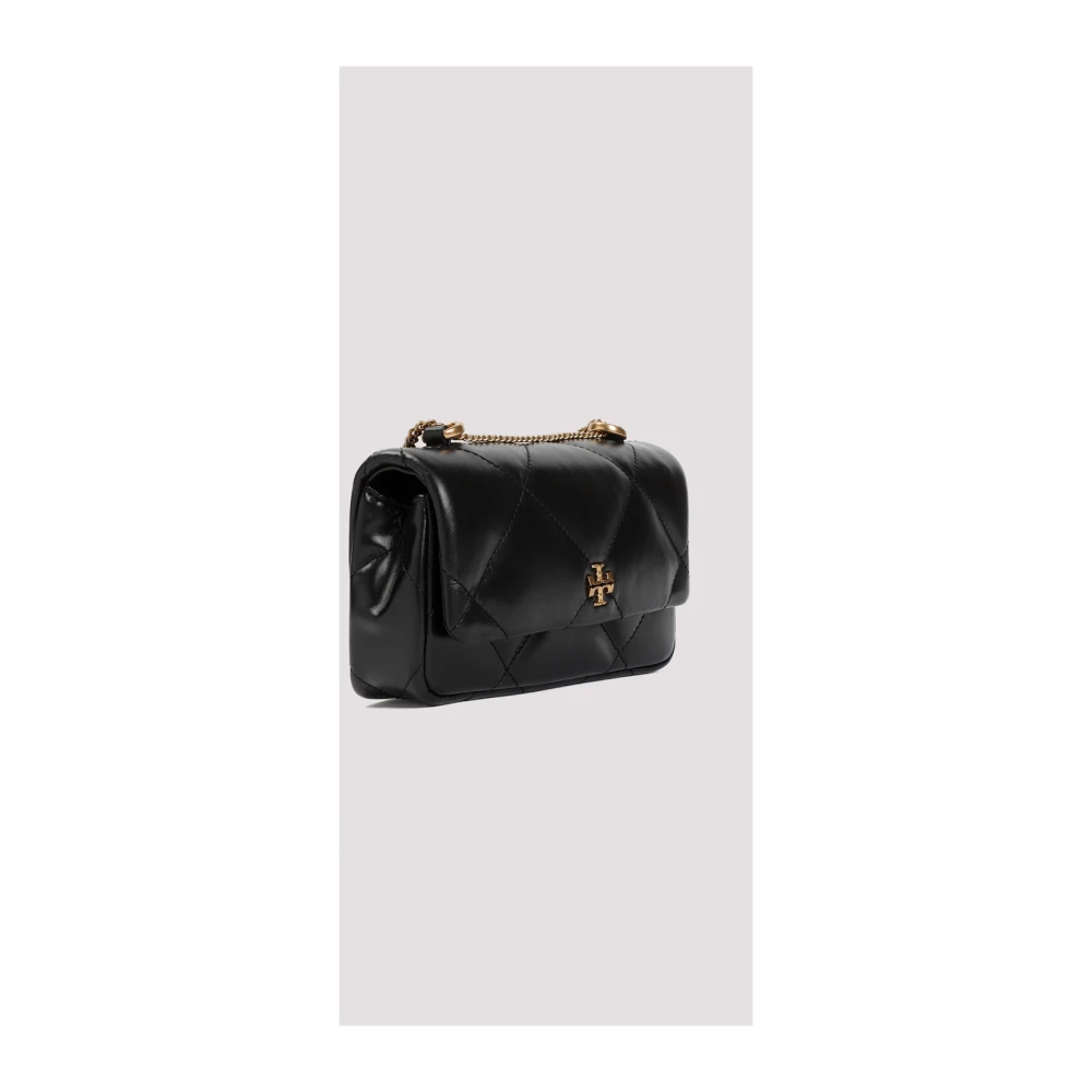 TORY BURCH Diamanten Mini Flap Tas in Zwart Black Dames