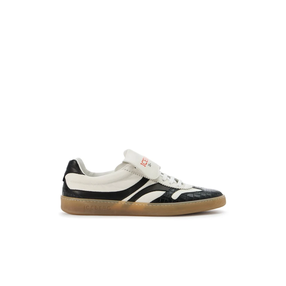 Iceberg Meerkleurige sneakers met contrasterende details Heren Schoenen Wit