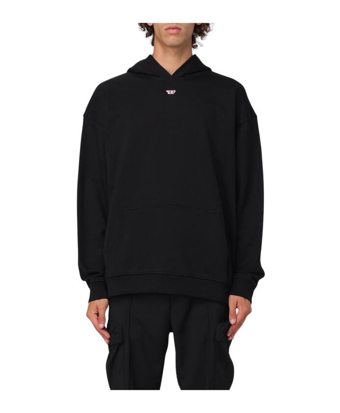 sweat-a-capuche-marron-decontracte