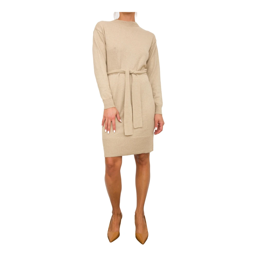 Armani Exchange Elegante Oro Jurk voor Vrouwen Brown Dames