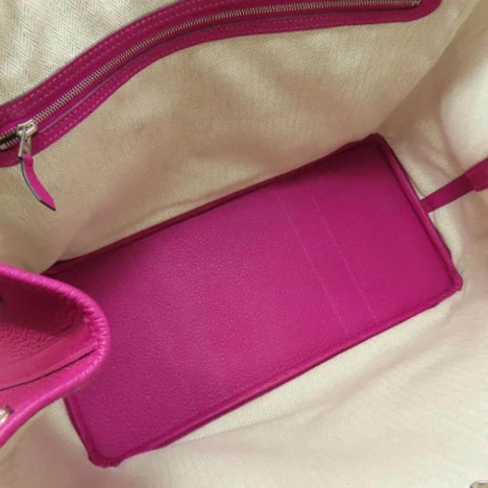 Hermès Vintage Pre-owned Leather handbags Pink Dames