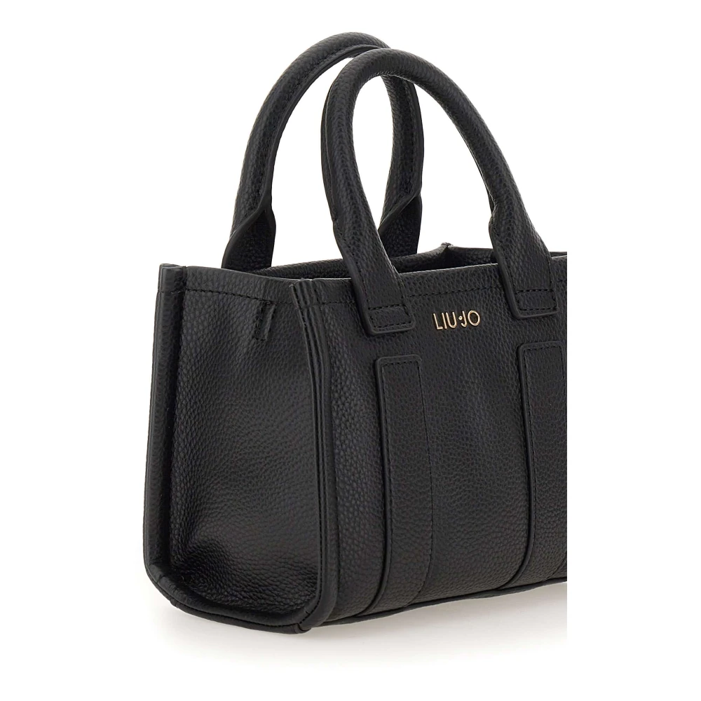 Liu Jo Zwarte Ridhi Handtas met Logoband Black Dames