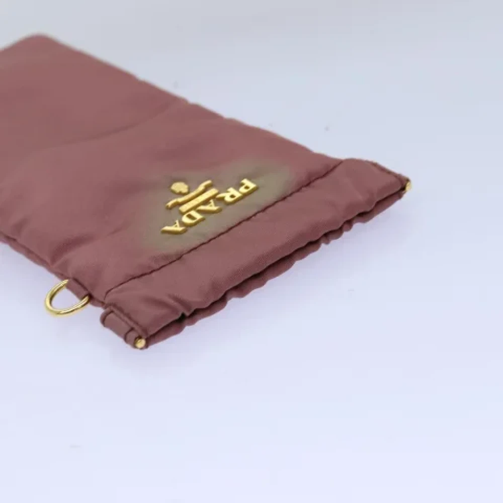 Prada Vintage Pre-owned Nylon pouches Pink Dames