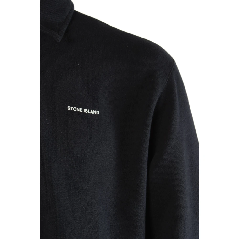 Stone Island Blauwe Katoenen Heren Trui Blue Heren