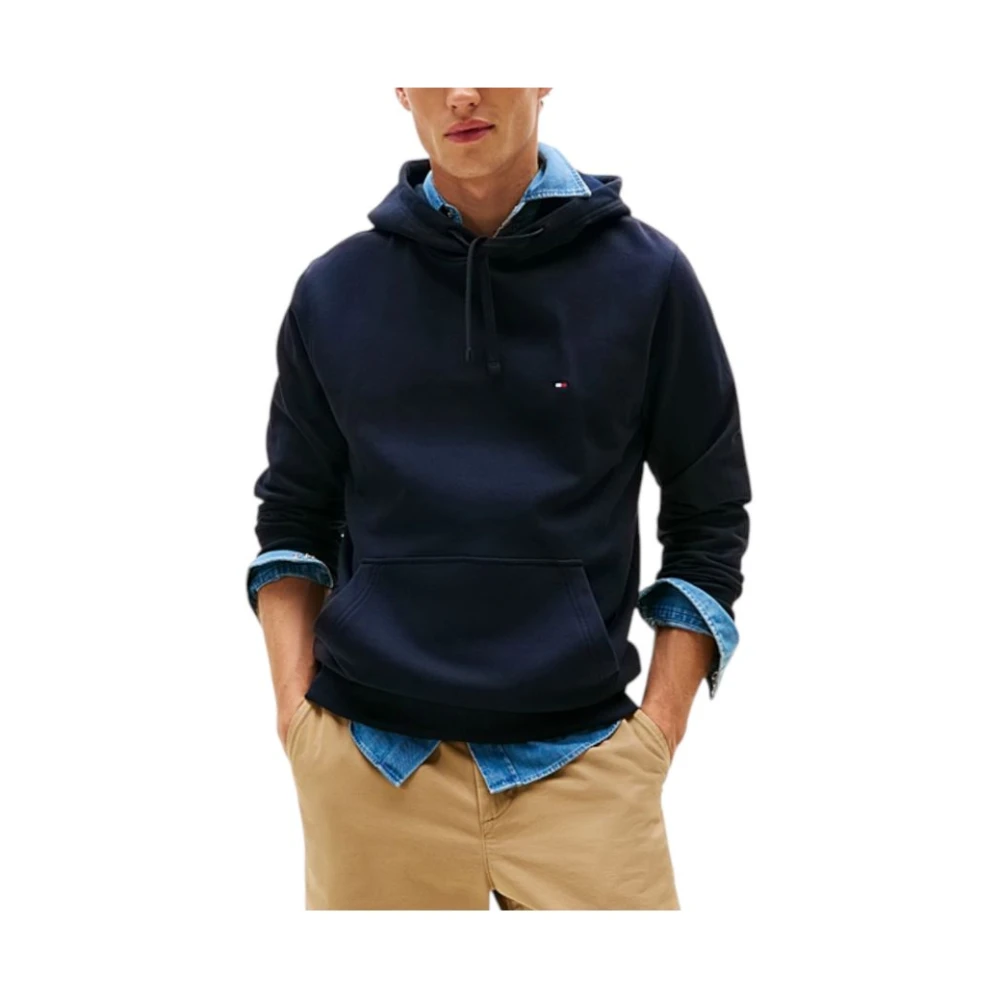 Tommy Hilfiger Men's Blue Essential Terry Hoodie - Hoodies - 2XL - Sweatshirts & Hoodies