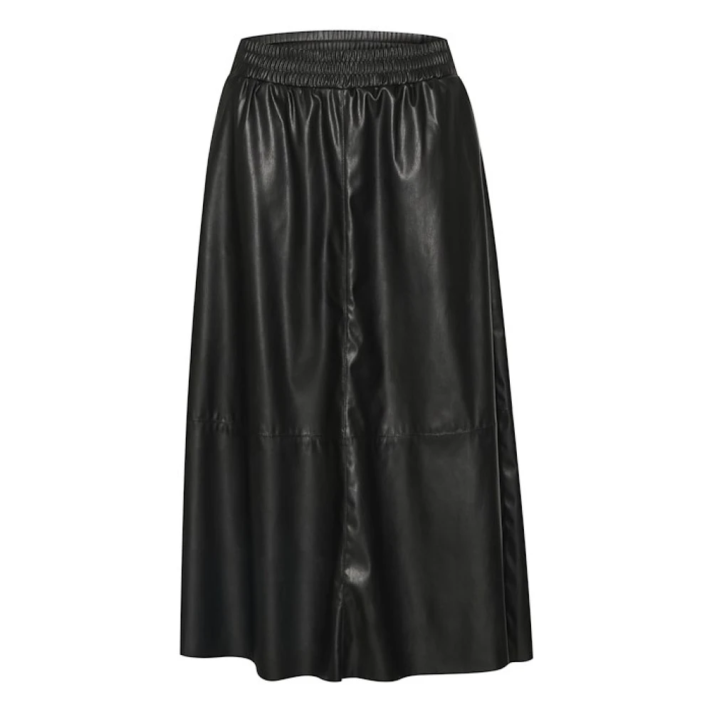 Kaffe Zwarte Kamikka Lange Rok Black Dames