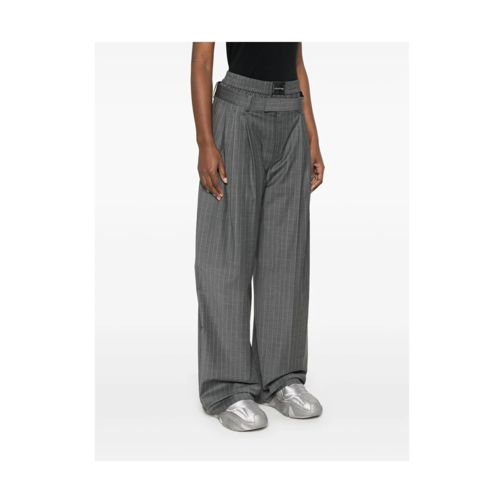 alexander wang Gelaagde Grijze Broek met Zakken Gray Dames