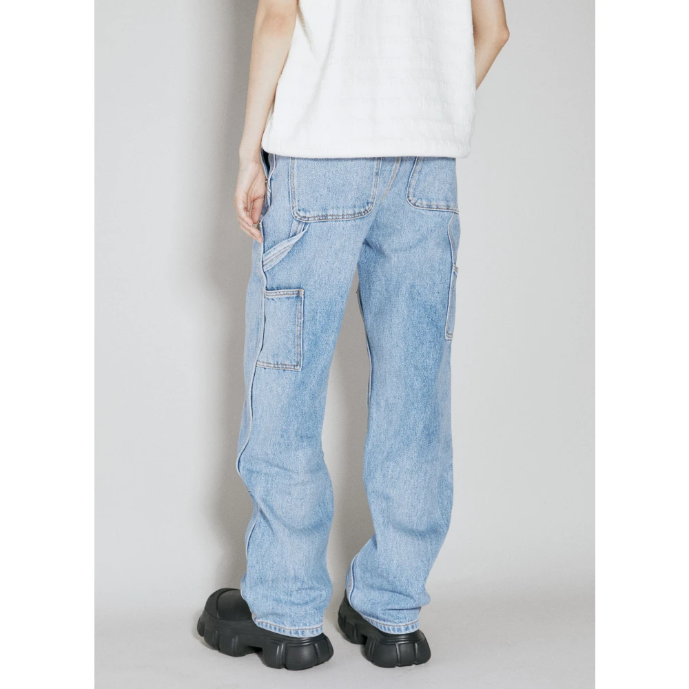 alexander wang EZ Slouch Carpenter Jeans Blue Dames