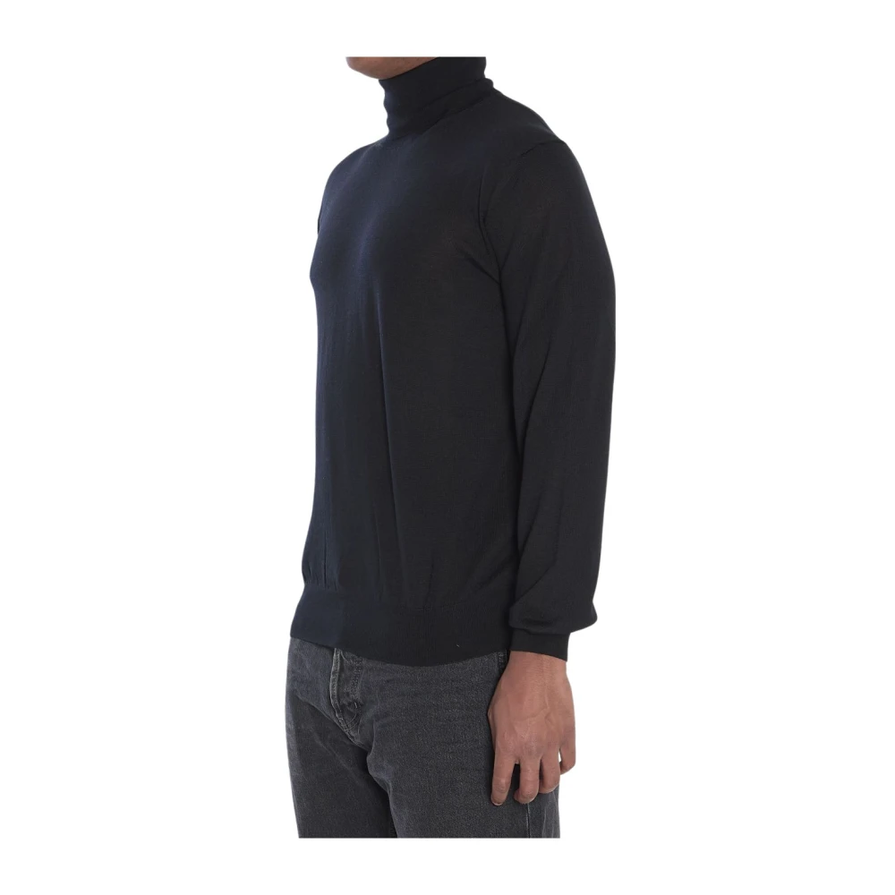 Saint Laurent Men's Black Turtlenecks, M, Wool Turtleneck Jumper