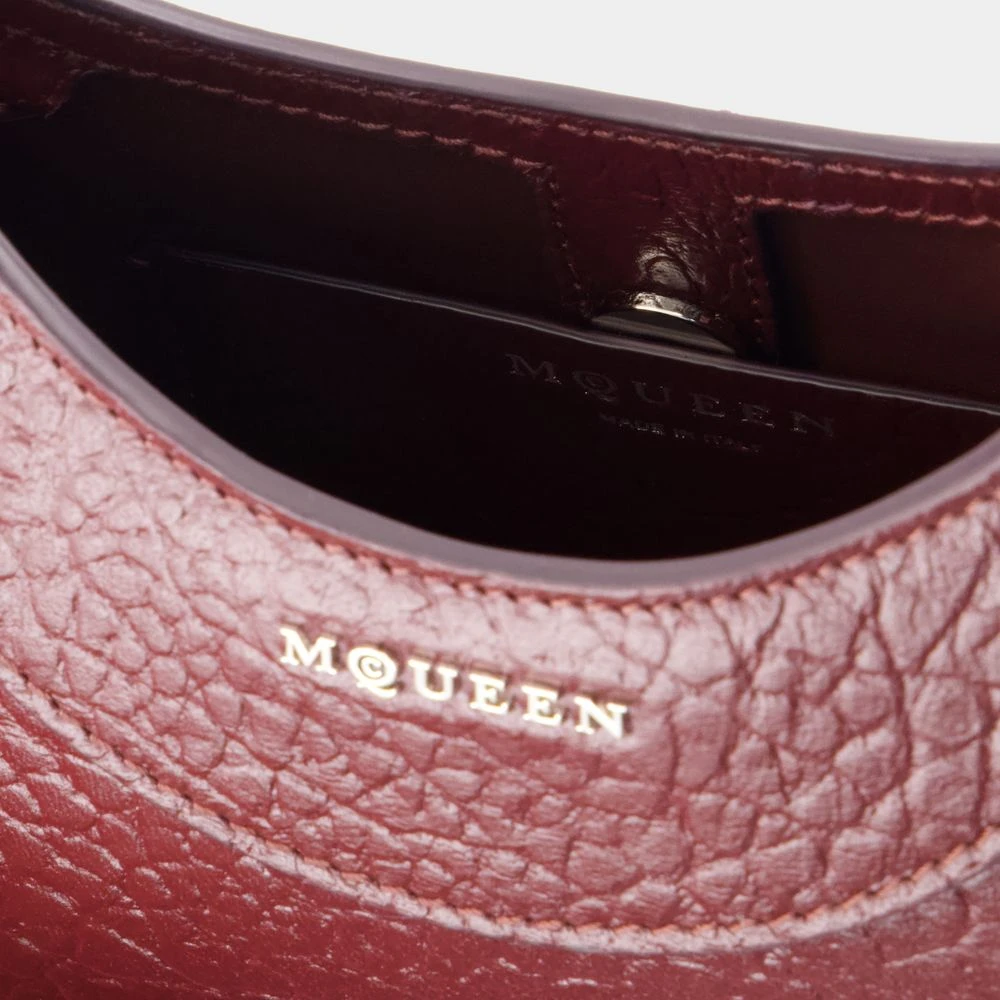 alexander mcqueen Rode Leren Cross Bar Tas Red Dames