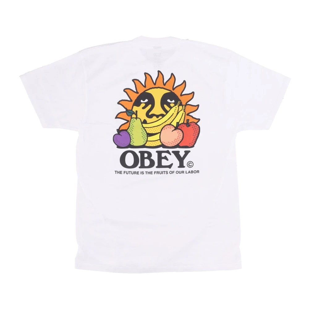 Obey Toekomst Vruchten Arbeid Tee Wit T-shirt White Heren