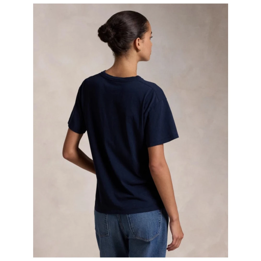 Polo Ralph Lauren Polo Bear T-shirt Wintercollectie Blue Dames