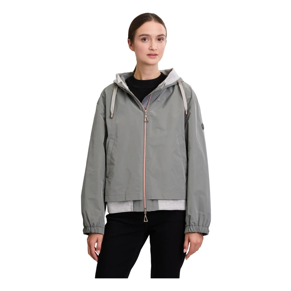 Gil Bret Zomerjas met capuchon blouson stijl Gray Dames
