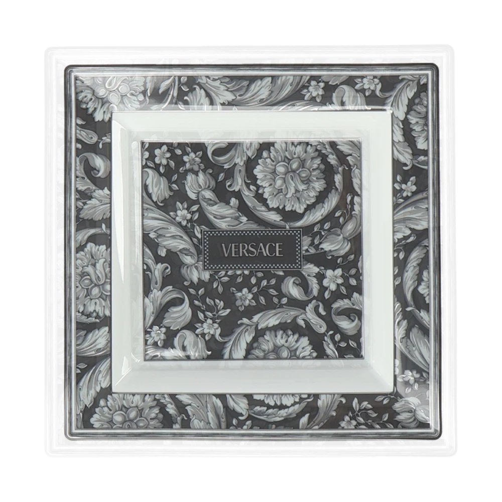 Versace Barok Decoratief Serveerbord Multicolor White Unisex