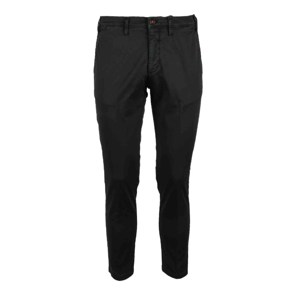 Michael Coal Katoen Elastaan Broek Black Heren