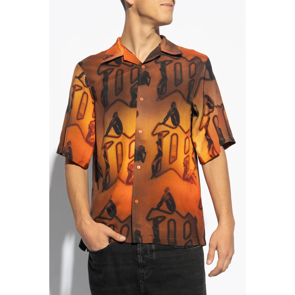 Misbhv Overhemd met monogram Orange Heren