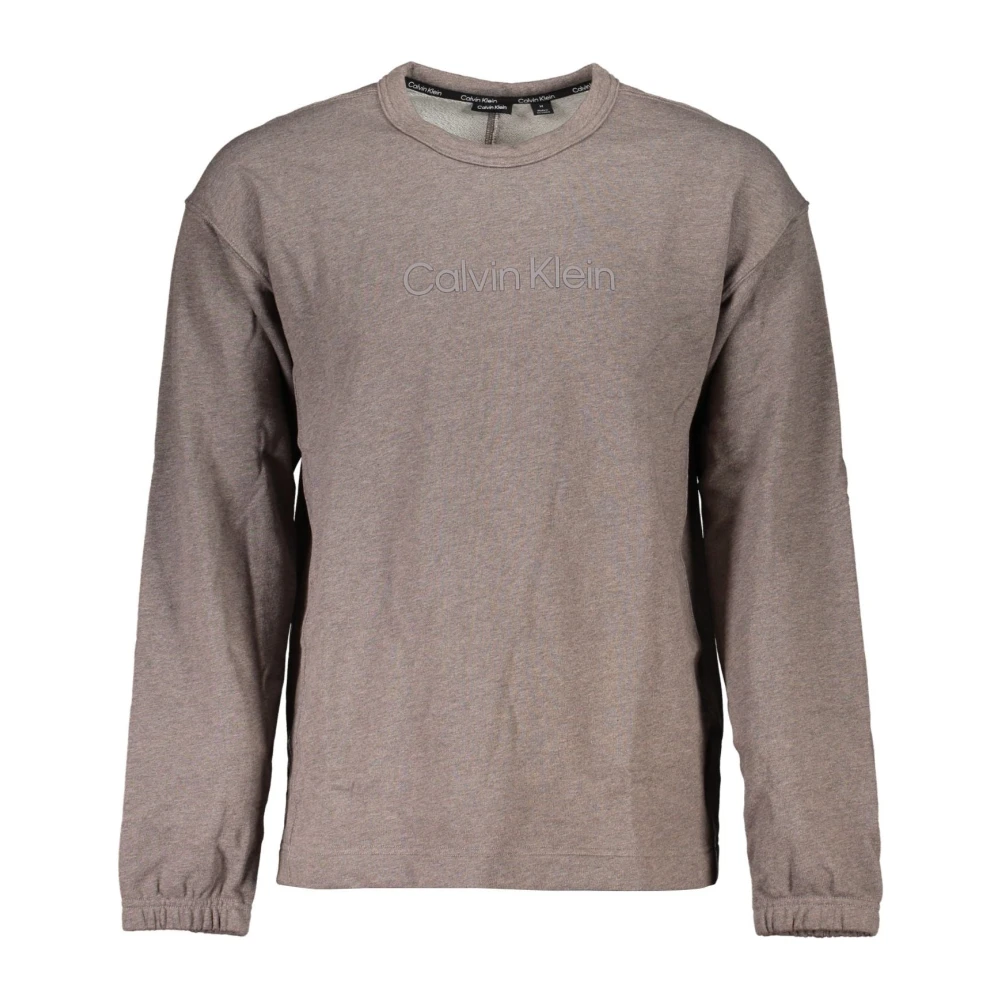 Calvin Klein Bruine Lange Mouw Sporttrui Brown Heren