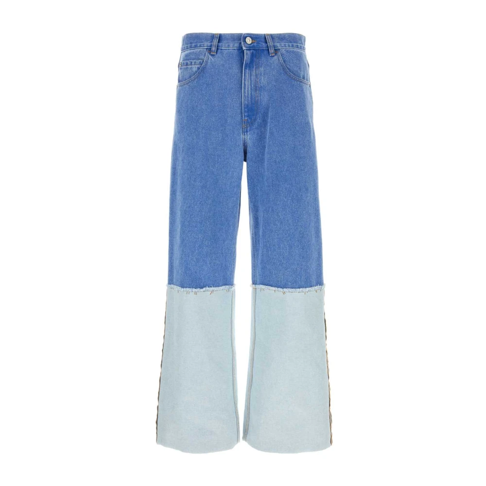Marni Men's Blue Wide-Leg Denim Jeans