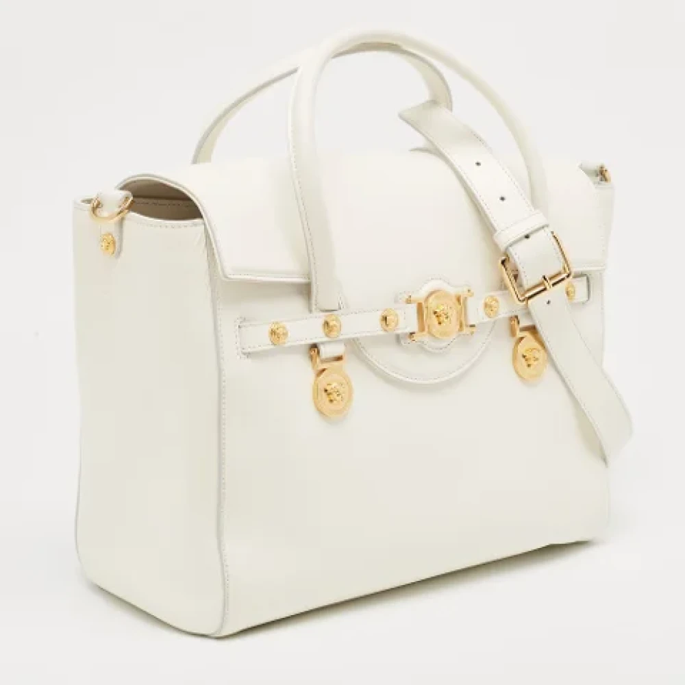 Versace Pre-owned Leather totes White Dames