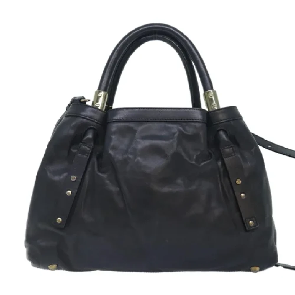 Chloé Pre-owned Leather handbags Black Dames