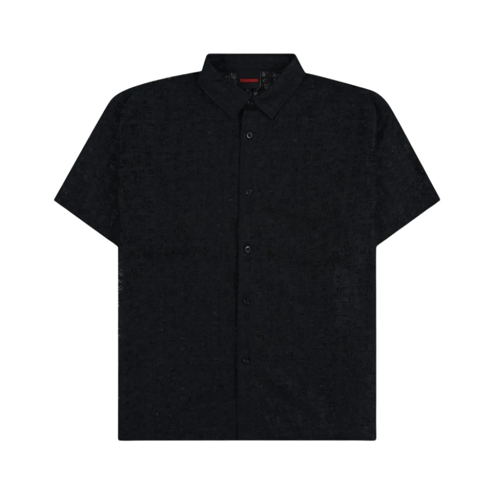 Pleasures Kanten Knoop Omlaag Shirt Black Heren