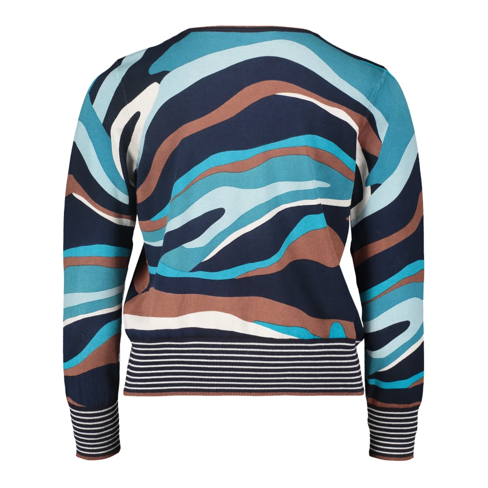 Betty Barclay Glamour Striped Knit Jacket Multicolor Dames