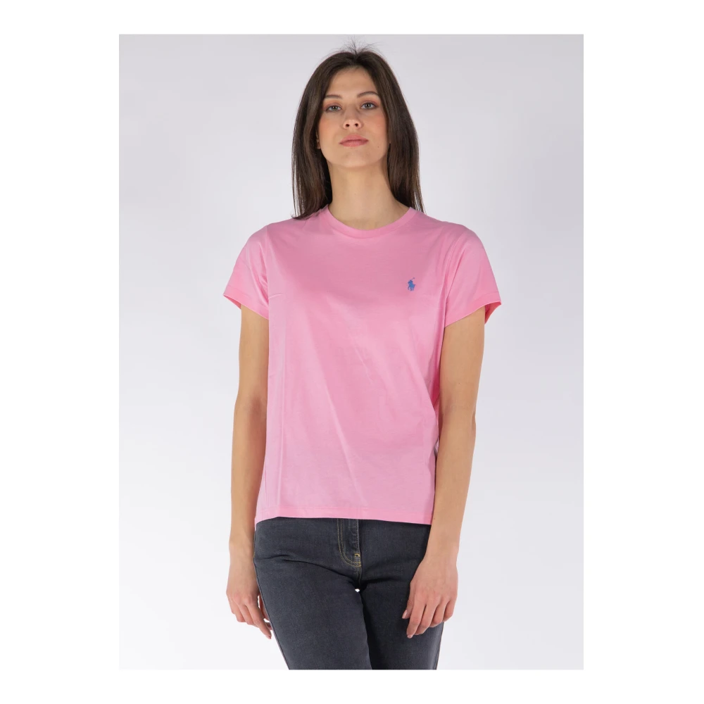 Ralph Lauren Klassiek Logo T-shirt Pink Dames