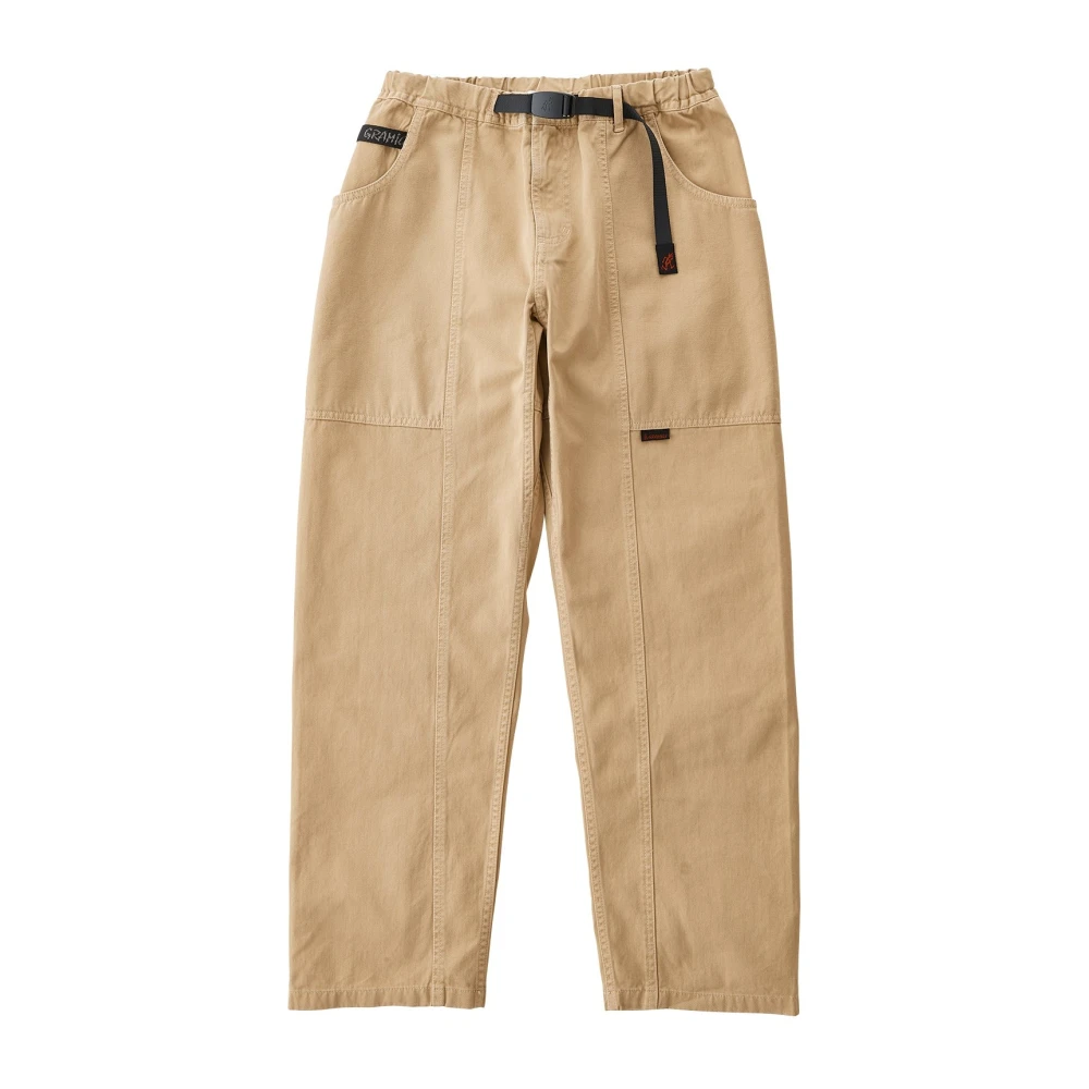 Gramicci Beige Straight Trousers, Male, L, Gadget Pant
