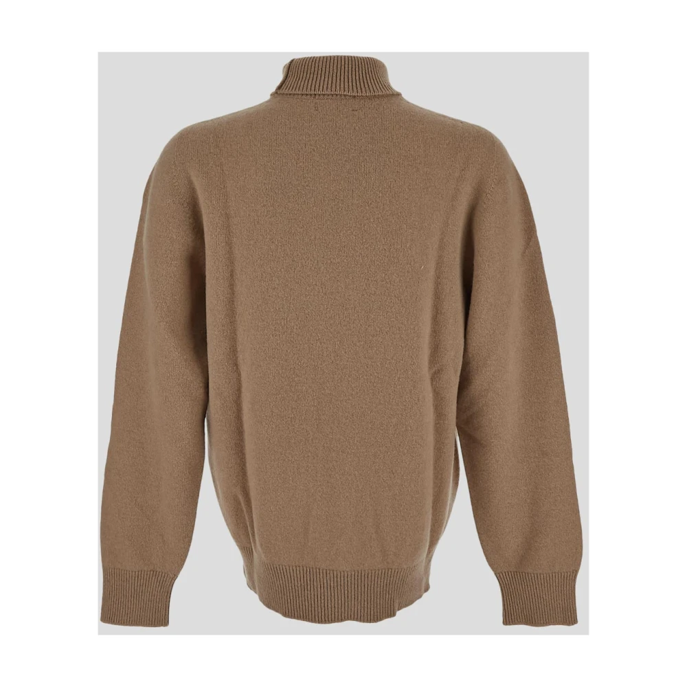 Laneus Wollen Coltrui Gebreid Brown Heren