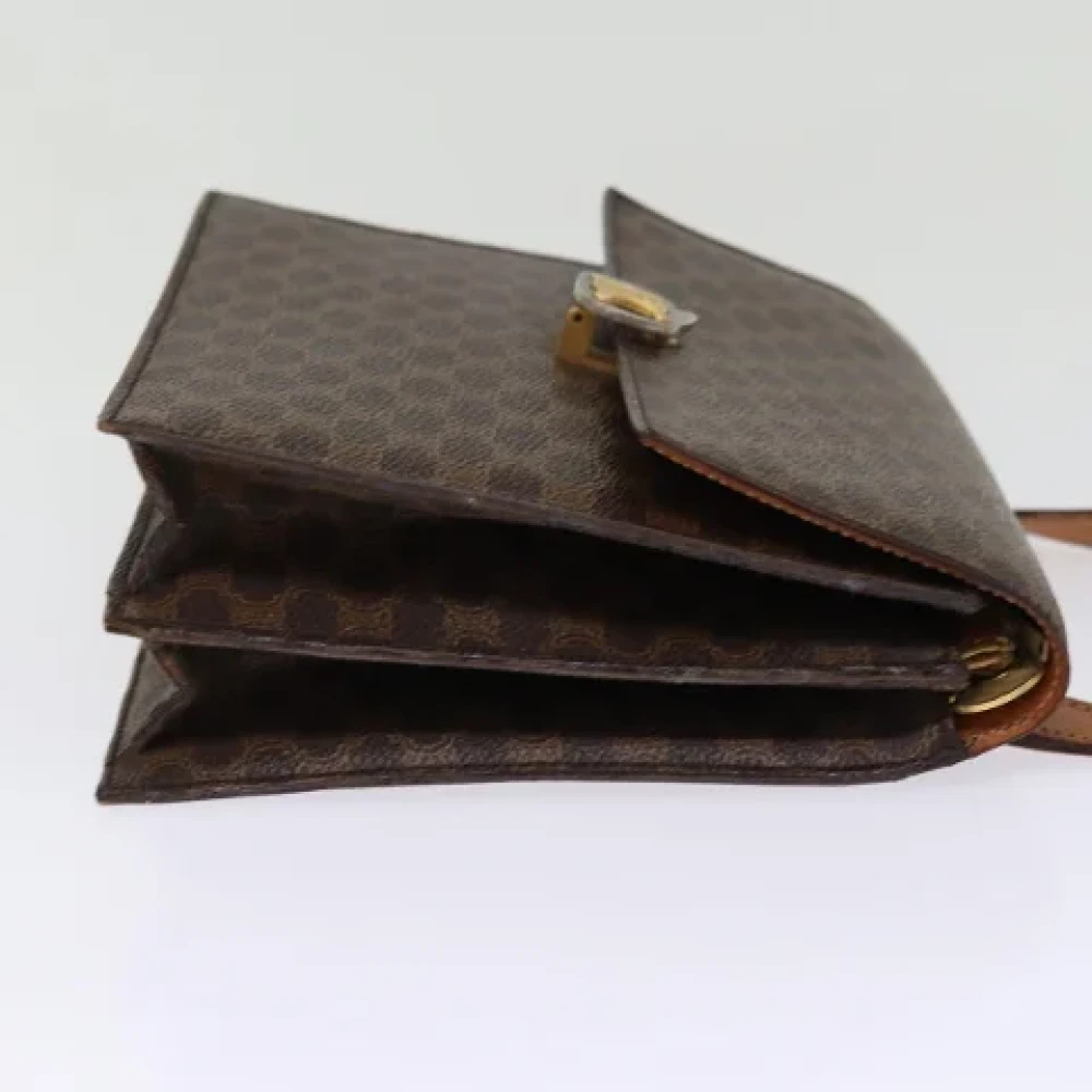 Celine Vintage Pre-owned Leather shoulder-bags Brown Dames