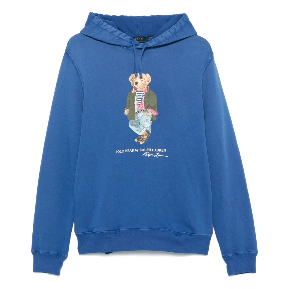 Polo Ralph Lauren Geborduurde 'Polo Bear' Sweatshirt Blue Heren
